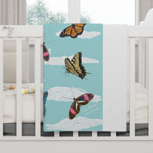 Load image into Gallery viewer, Soft Fleece Butterflies Baby/Toddler/Preschooler Blanket
