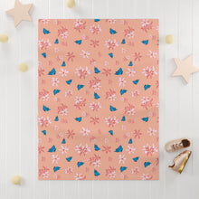 Load image into Gallery viewer, Soft Fleece Baby/Toddler/Preschooler Blanket-Pastel Pink &amp; Blue Butterflies
