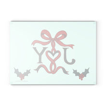 Load image into Gallery viewer, Joy Ribbon Glass Cutting/Charcuterie Board

