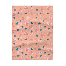 Load image into Gallery viewer, Soft Fleece Baby/Toddler/Preschooler Blanket-Pastel Pink &amp; Blue Butterflies
