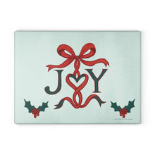 Load image into Gallery viewer, Joy Ribbon Glass Cutting/Charcuterie Board

