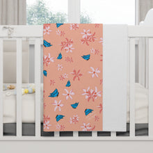 Load image into Gallery viewer, Soft Fleece Baby/Toddler/Preschooler Blanket-Pastel Pink &amp; Blue Butterflies

