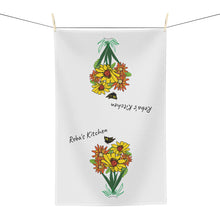 Load image into Gallery viewer, White Wildflower Personalized Microfiber Tea Towel
