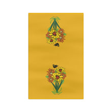 Load image into Gallery viewer, Yellow Wildflower Microfiber Tea Towel
