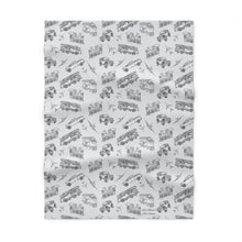 Load image into Gallery viewer, Trains, Planes and Automobiles Soft Fleece Baby/Toddler/Preschooler Blanket
