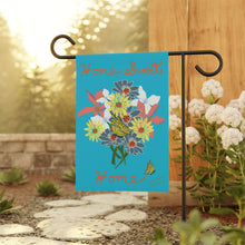 Load image into Gallery viewer, Garden &amp; House Banner-Floral Bouquet Tropical Blue
