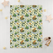 Load image into Gallery viewer, Amphibious and Friends Soft Fleece Baby/Toddler/Preschooler Blanket
