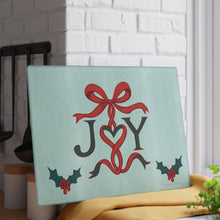 Load image into Gallery viewer, Joy Ribbon Glass Cutting/Charcuterie Board
