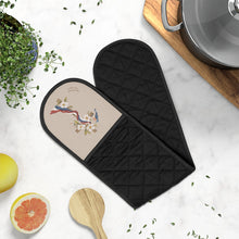 Load image into Gallery viewer, Patriotic Dogwood &amp; Bluebird Oven Mitt

