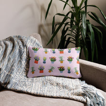 Load image into Gallery viewer, Spring Blooms Light Pink Background Basic Pillow
