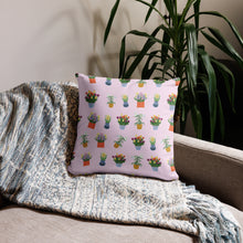 Load image into Gallery viewer, Spring Blooms Light Pink Background Basic Pillow
