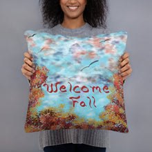 Load image into Gallery viewer, Indoor Welcome Fall Basic Throw Pillow
