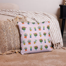 Load image into Gallery viewer, Spring Blooms Light Pink Background Basic Pillow

