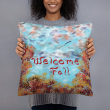 Load image into Gallery viewer, Indoor Welcome Fall Basic Throw Pillow
