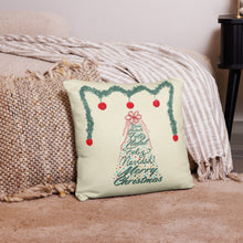 Load image into Gallery viewer, Christmas Tree-Multilingual Throw Pillow (Color: Apricot White)
