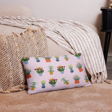 Load image into Gallery viewer, Spring Blooms Light Pink Background Basic Pillow
