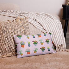 Load image into Gallery viewer, Spring Blooms Light Pink Background Basic Pillow
