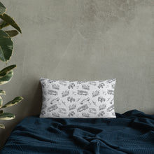 Load image into Gallery viewer, Trains, Planes and Automobiles Basic Throw Pillow 20x12
