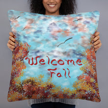 Load image into Gallery viewer, Indoor Welcome Fall Basic Throw Pillow
