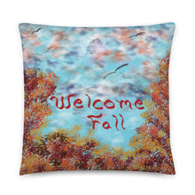 Load image into Gallery viewer, Indoor Welcome Fall Basic Throw Pillow
