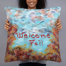Load image into Gallery viewer, Indoor Welcome Fall Basic Throw Pillow
