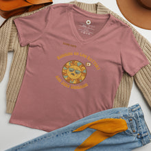 Load image into Gallery viewer, Low Battery and Zero Sunshine - Women’s relaxed v-neck t-shirt
