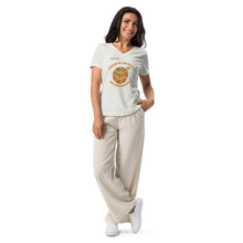 Load image into Gallery viewer, Low Battery and Zero Sunshine - Women’s relaxed v-neck t-shirt
