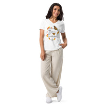 Load image into Gallery viewer, Do Not Conform/Be Transformed- Women’s relaxed V-neck t-shirt
