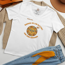 Load image into Gallery viewer, Low Battery and Zero Sunshine - Women’s relaxed v-neck t-shirt
