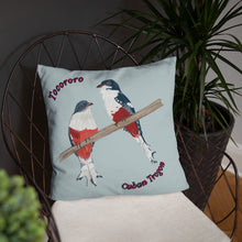 Load image into Gallery viewer, Cuban Trogon/Tocororo Bird Premium Pillow
