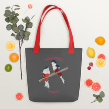 Load image into Gallery viewer, Cuban Trogon/Tocororo Tote bag (Options Black or Red Handle)
