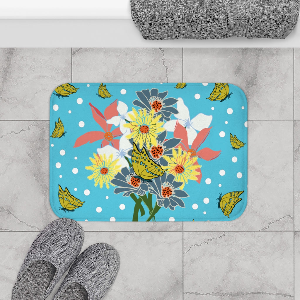 Bath Mat Floral Bouquet