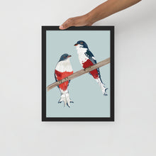 Load image into Gallery viewer, Cuban Trogon/Tocororo Framed matte paper poster (8"x10")
